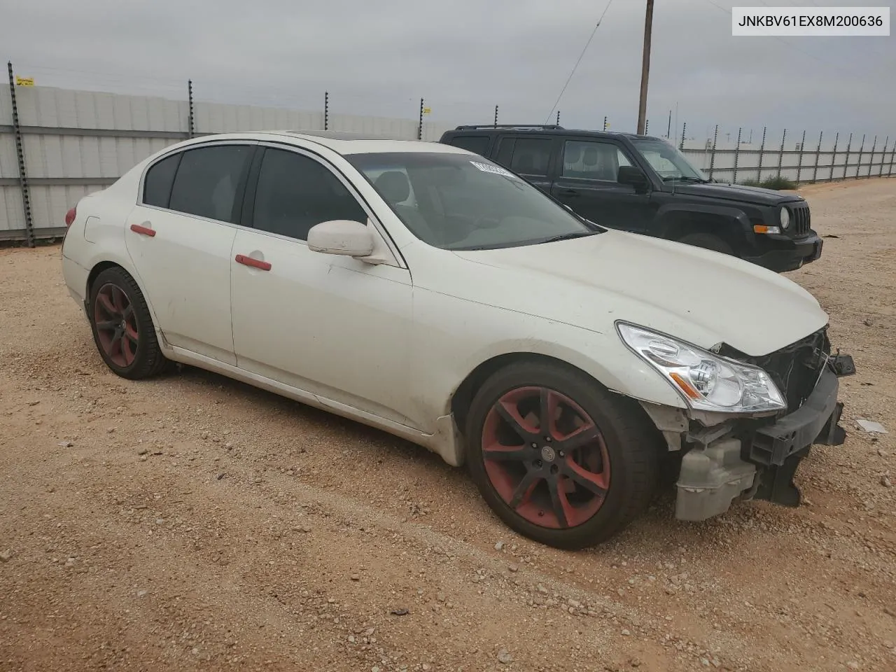 2008 Infiniti G35 VIN: JNKBV61EX8M200636 Lot: 72685224