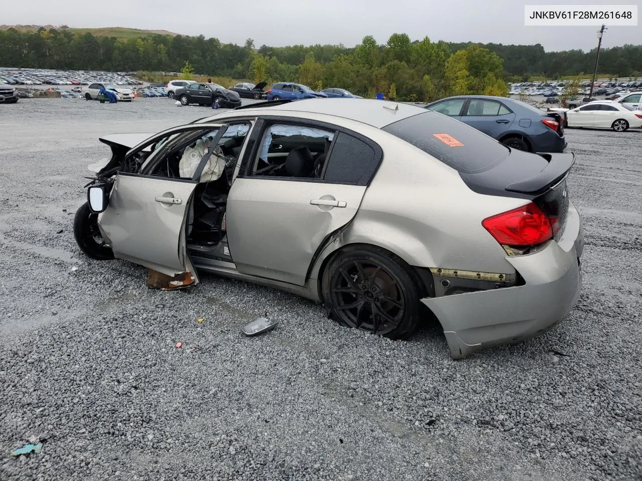 2008 Infiniti G35 VIN: JNKBV61F28M261648 Lot: 73111594