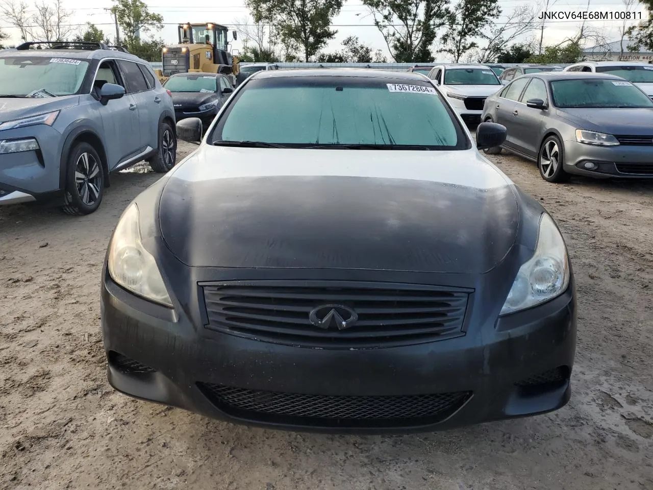 2008 Infiniti G37 Base VIN: JNKCV64E68M100811 Lot: 73672864