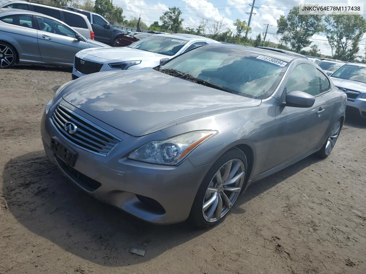 2008 Infiniti G37 Base VIN: JNKCV64E78M117438 Lot: 73730894