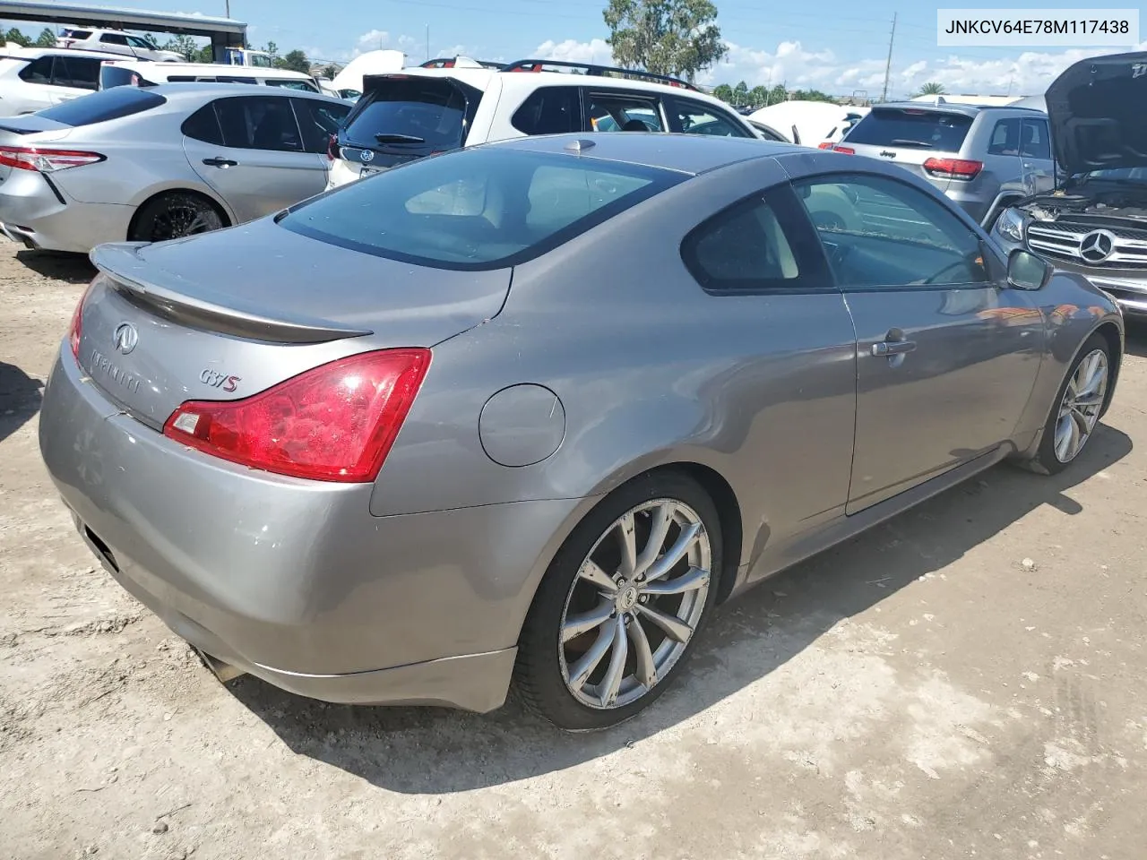 2008 Infiniti G37 Base VIN: JNKCV64E78M117438 Lot: 73730894