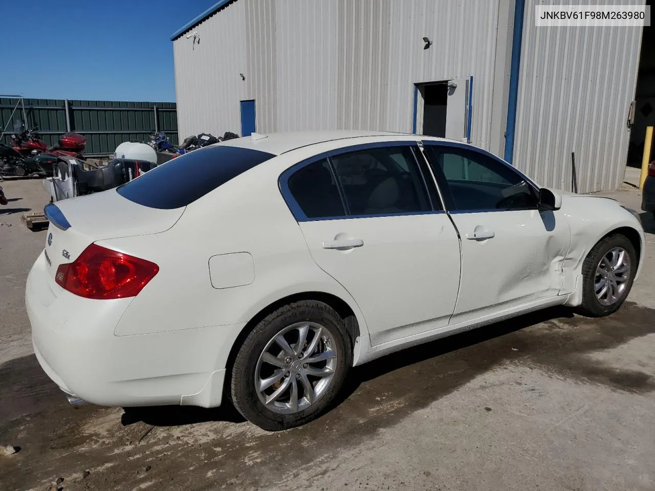 2008 Infiniti G35 VIN: JNKBV61F98M263980 Lot: 73978294