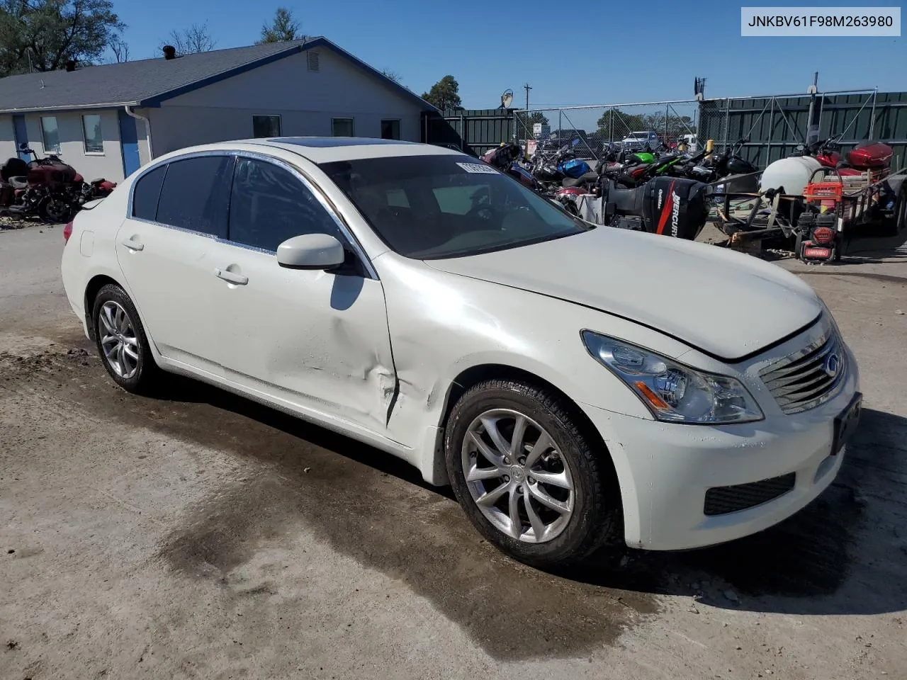 2008 Infiniti G35 VIN: JNKBV61F98M263980 Lot: 73978294