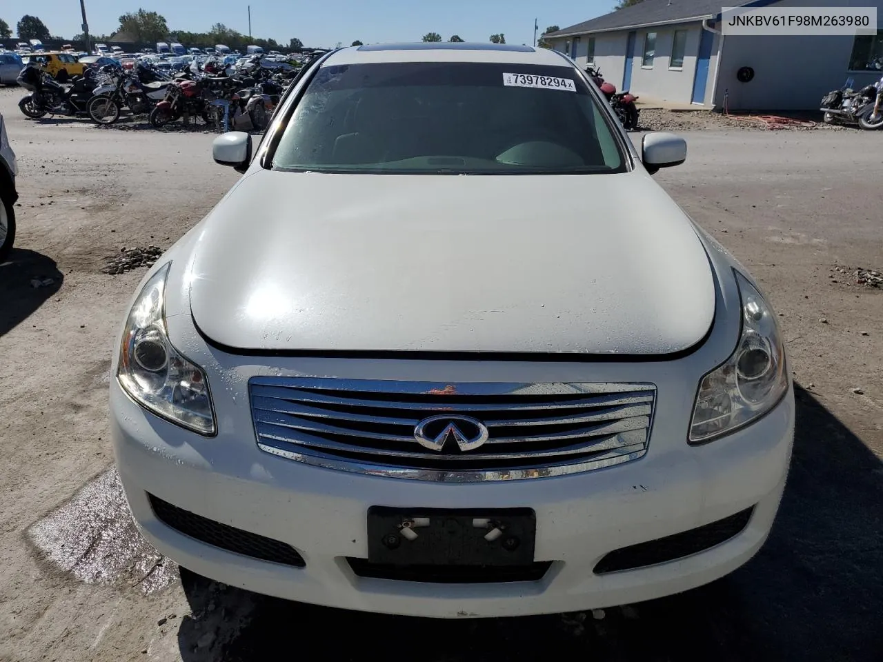 2008 Infiniti G35 VIN: JNKBV61F98M263980 Lot: 73978294