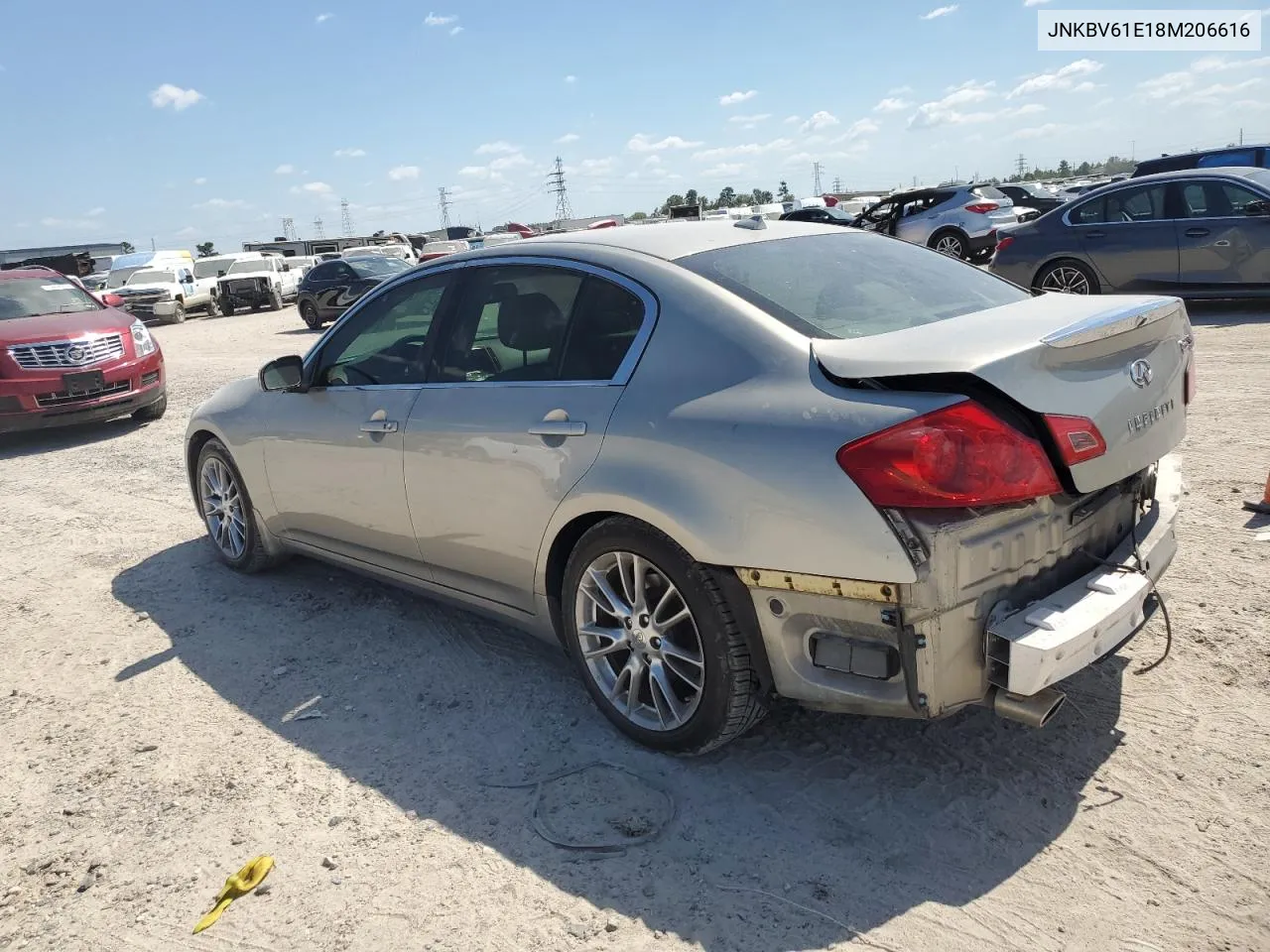 2008 Infiniti G35 VIN: JNKBV61E18M206616 Lot: 74219194