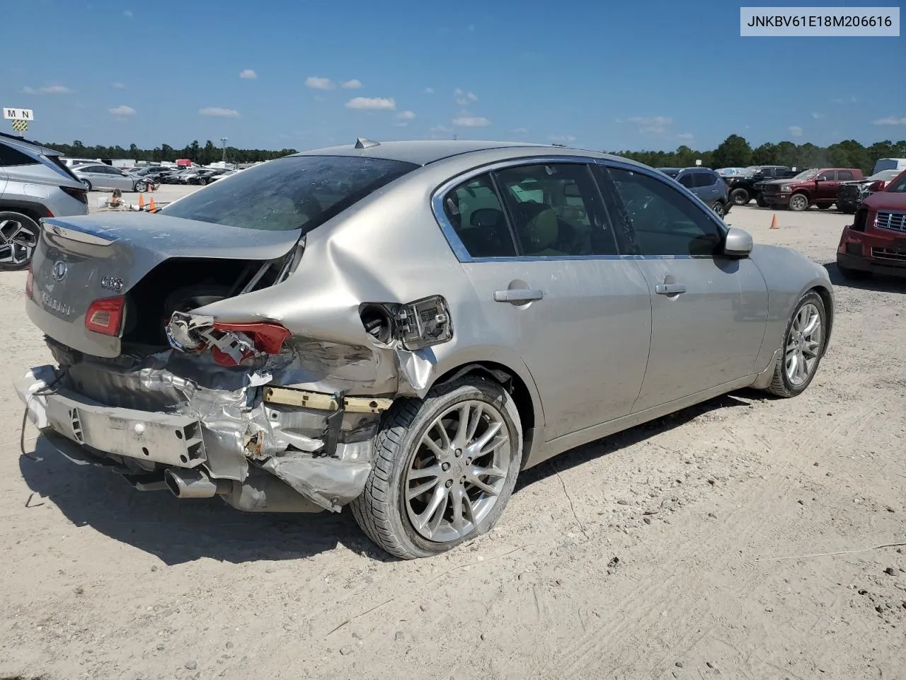 2008 Infiniti G35 VIN: JNKBV61E18M206616 Lot: 74219194