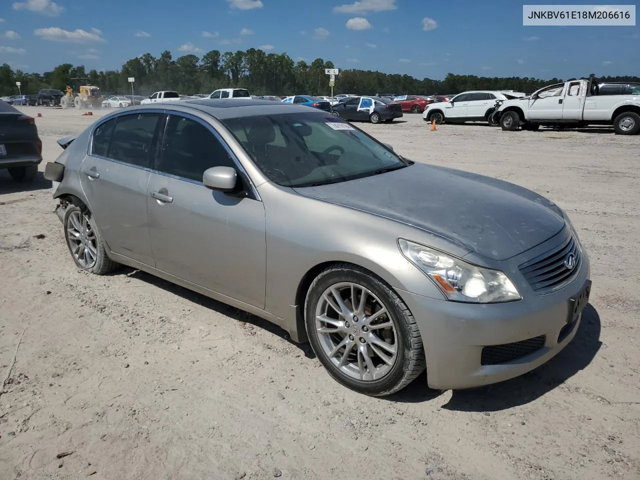 2008 Infiniti G35 VIN: JNKBV61E18M206616 Lot: 74219194