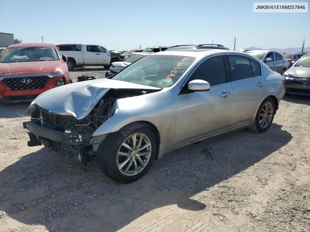 2008 Infiniti G35 VIN: JNKBV61E18M207846 Lot: 74352294