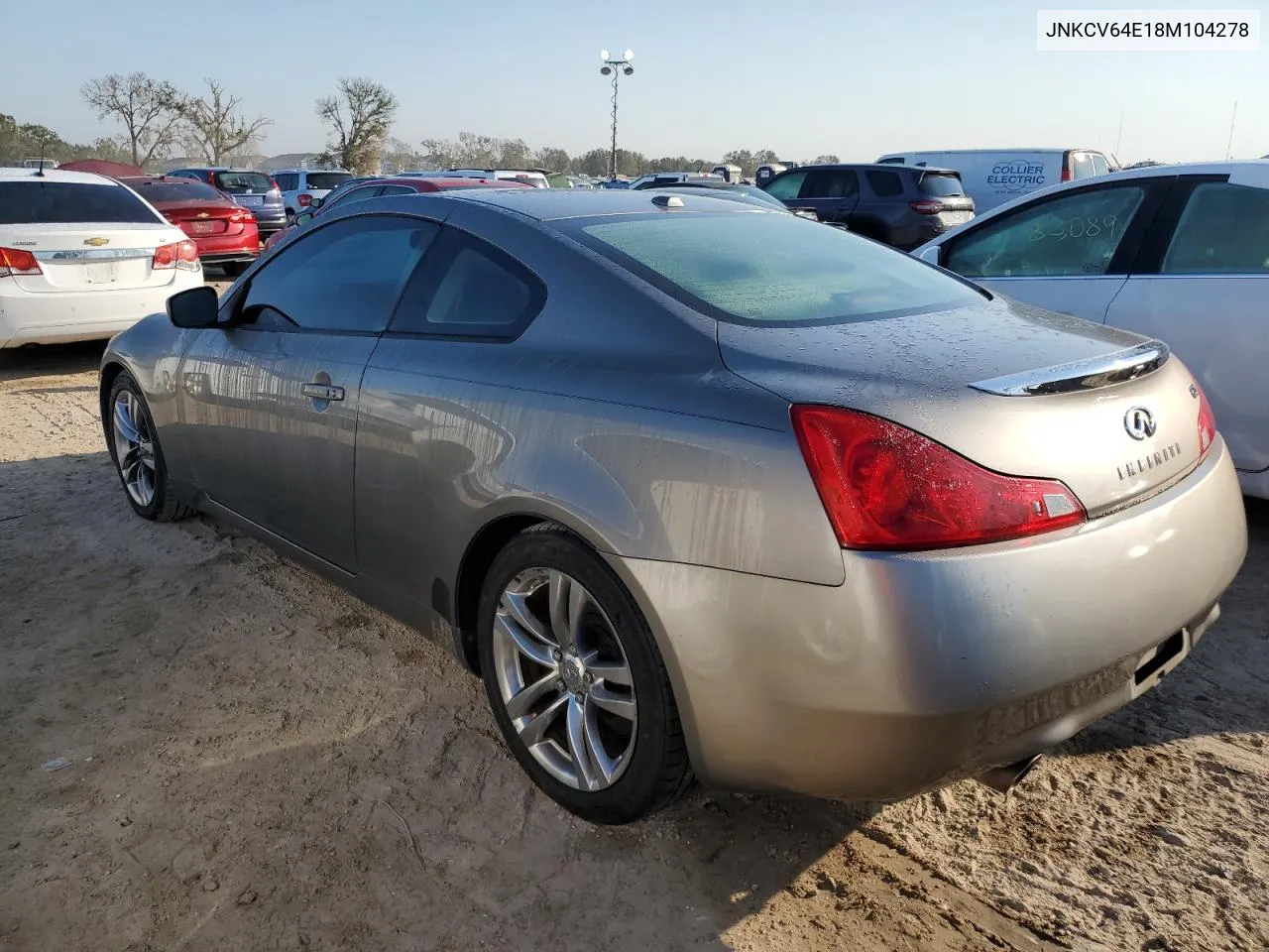 2008 Infiniti G37 Base VIN: JNKCV64E18M104278 Lot: 74431084