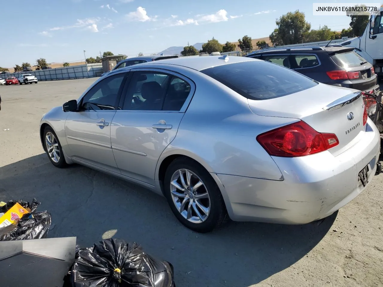 2008 Infiniti G35 VIN: JNKBV61E68M215778 Lot: 75065994