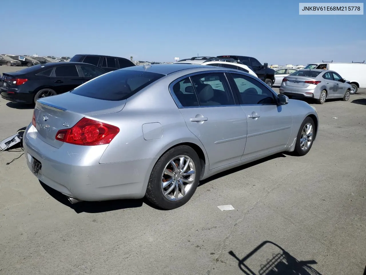 2008 Infiniti G35 VIN: JNKBV61E68M215778 Lot: 75065994