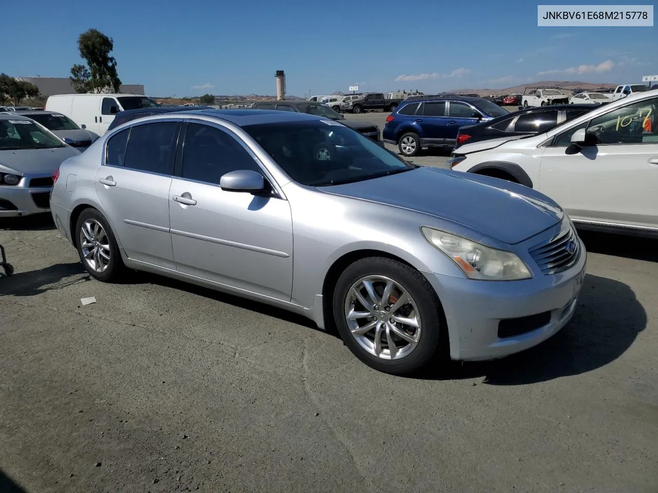 2008 Infiniti G35 VIN: JNKBV61E68M215778 Lot: 75065994