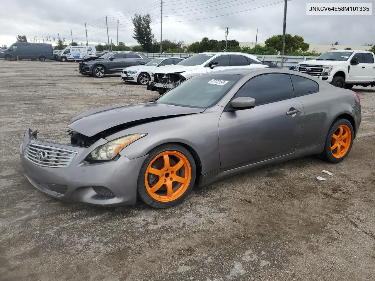 2008 Infiniti G37 Base VIN: JNKCV64E58M101335 Lot: 75130194