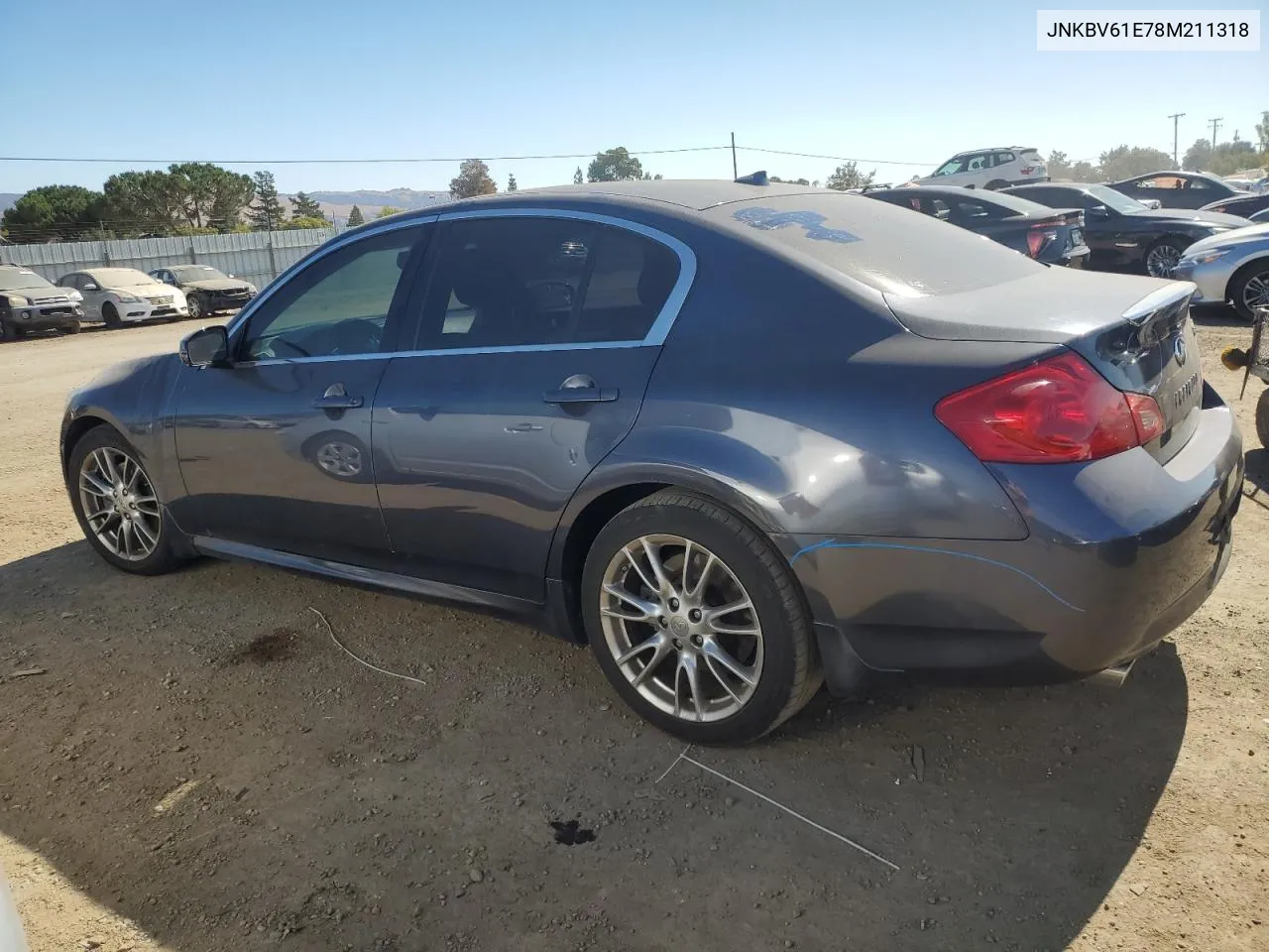 2008 Infiniti G35 VIN: JNKBV61E78M211318 Lot: 75221954