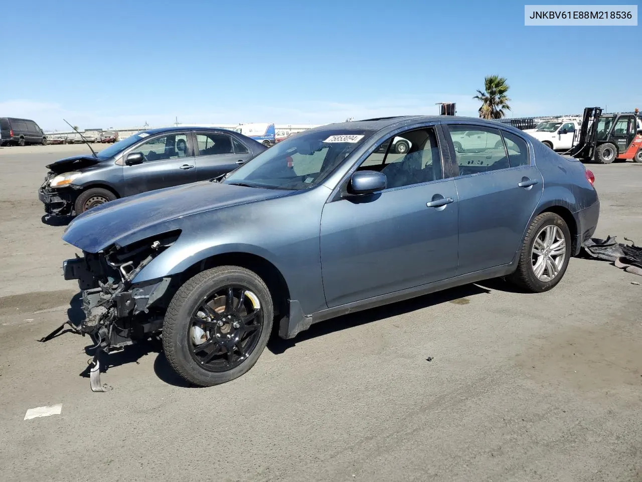 2008 Infiniti G35 VIN: JNKBV61E88M218536 Lot: 75853094