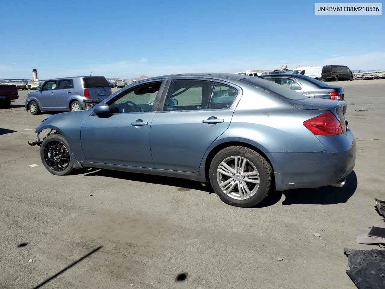 2008 Infiniti G35 VIN: JNKBV61E88M218536 Lot: 75853094