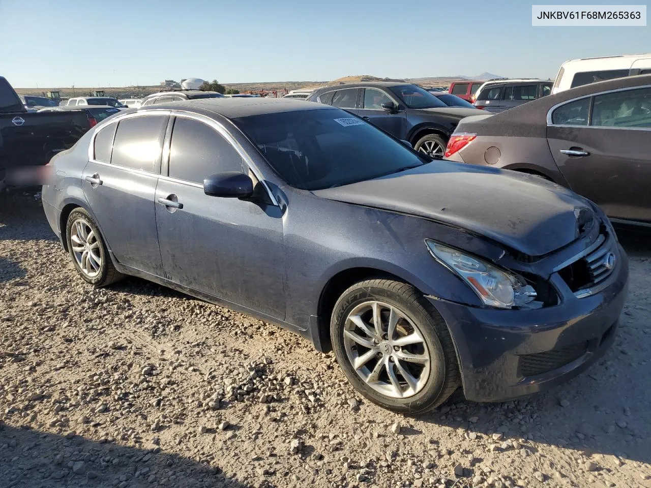 2008 Infiniti G35 VIN: JNKBV61F68M265363 Lot: 76020264