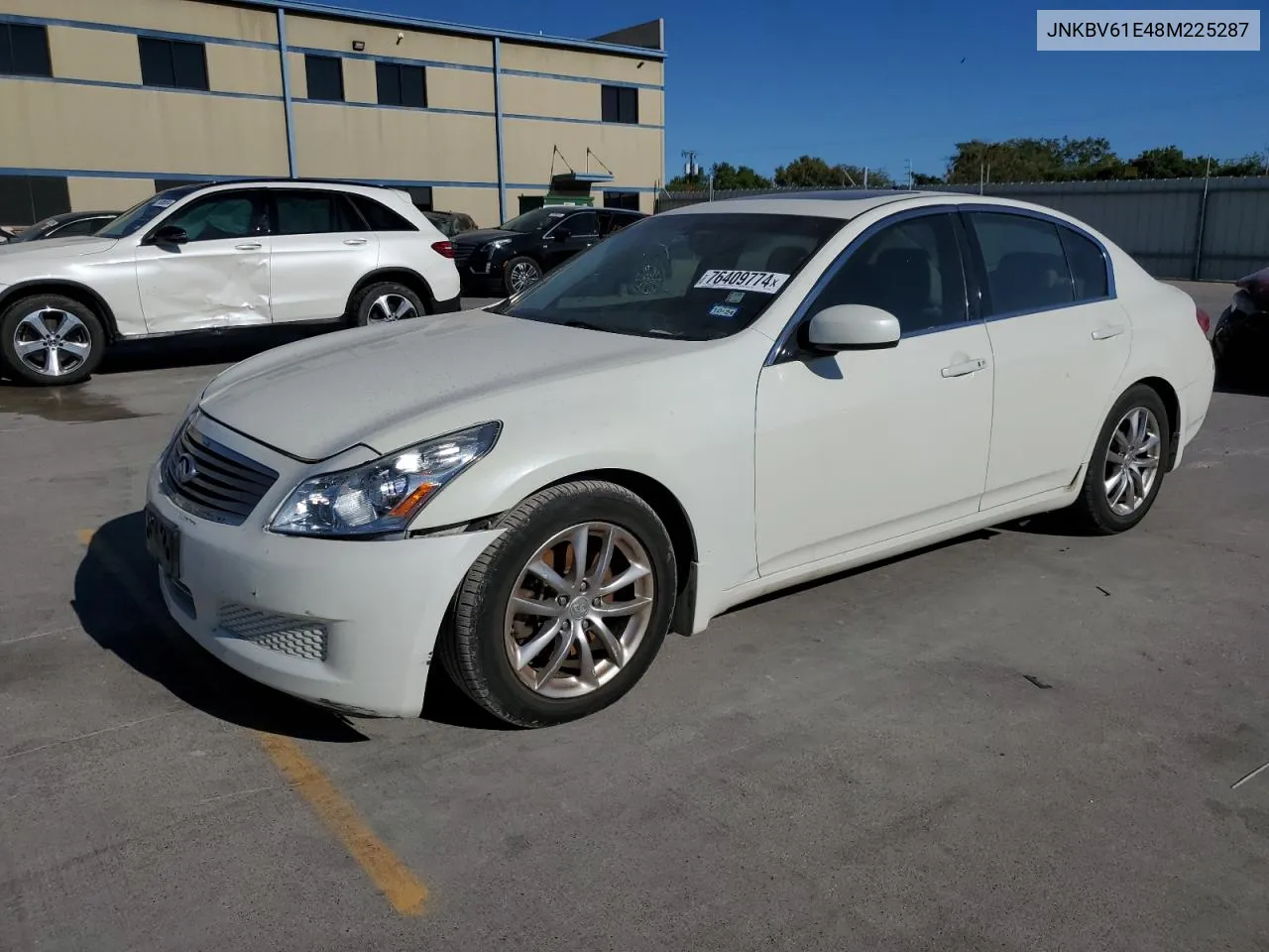 2008 Infiniti G35 VIN: JNKBV61E48M225287 Lot: 76409774