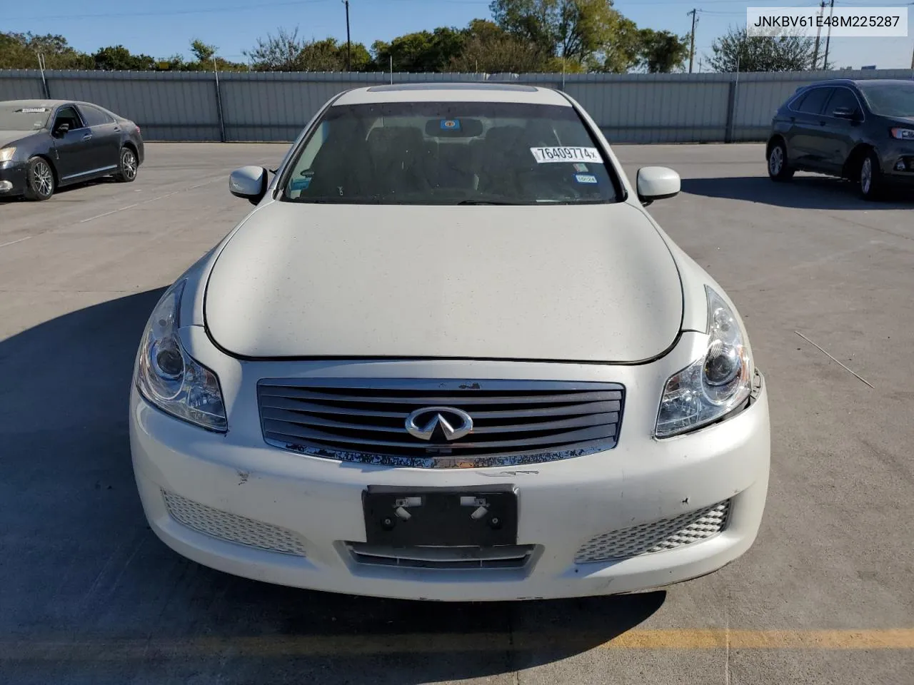 2008 Infiniti G35 VIN: JNKBV61E48M225287 Lot: 76409774