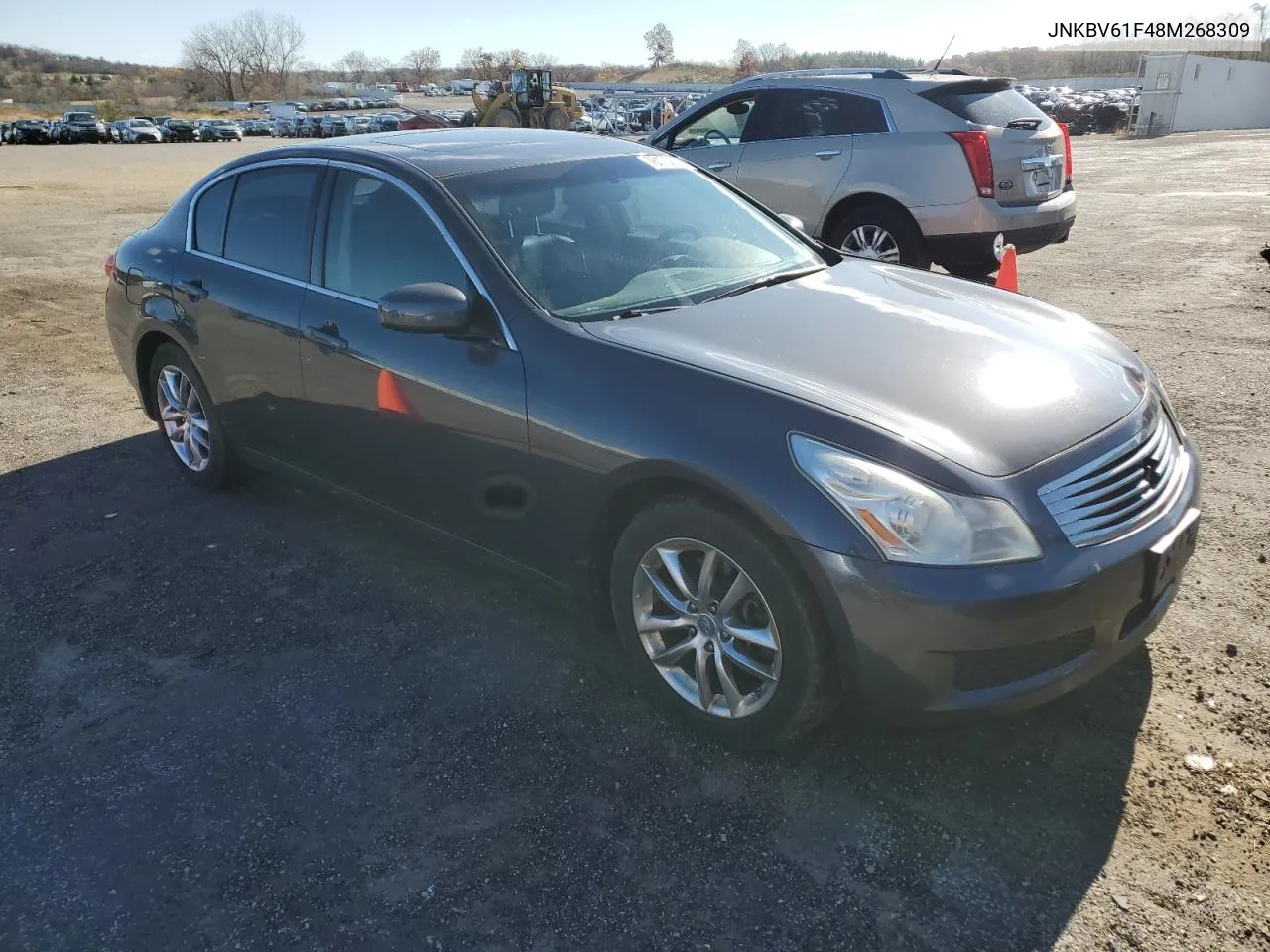 2008 Infiniti G35 VIN: JNKBV61F48M268309 Lot: 78170614