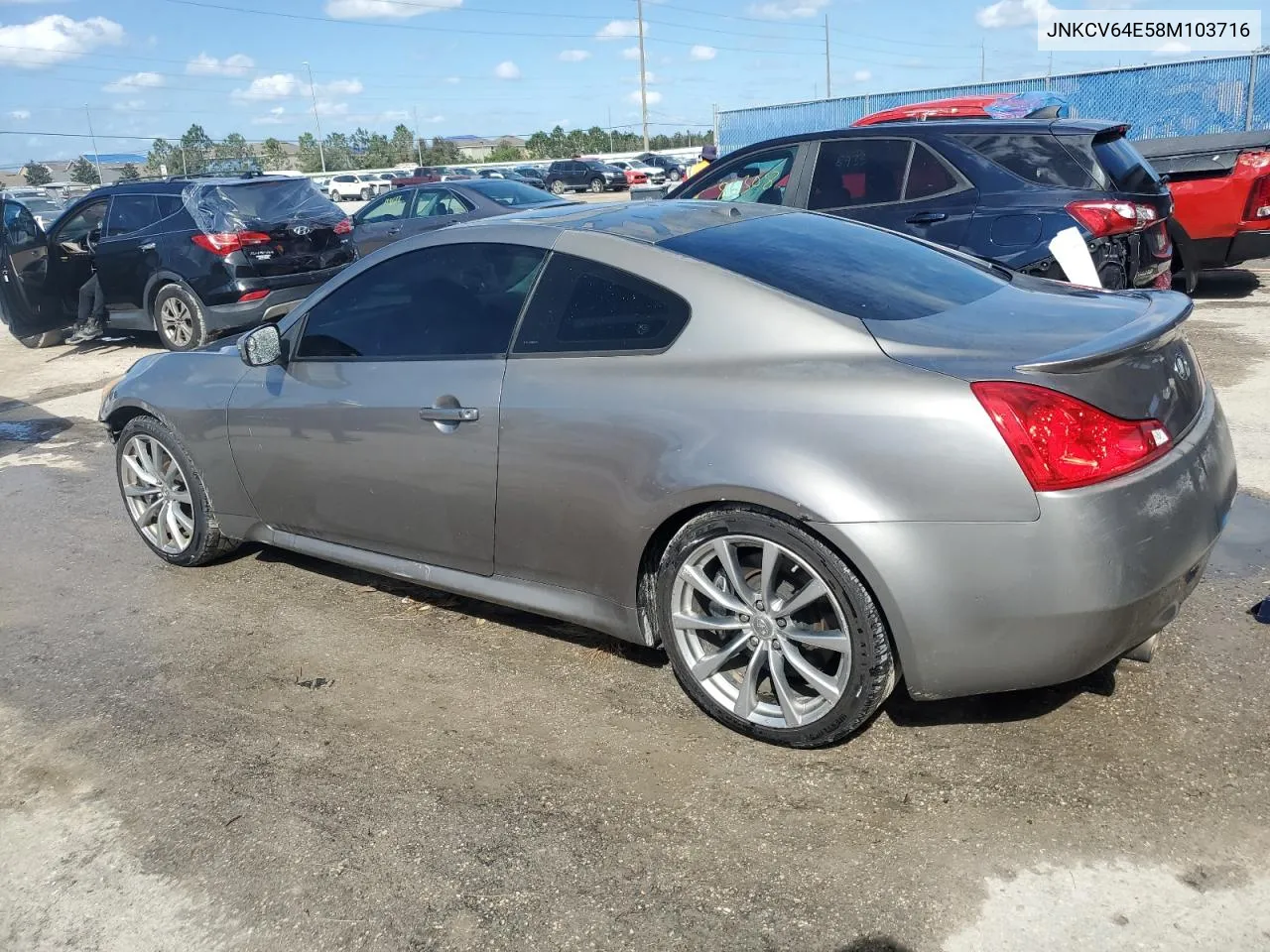 2008 Infiniti G37 Base VIN: JNKCV64E58M103716 Lot: 79092974