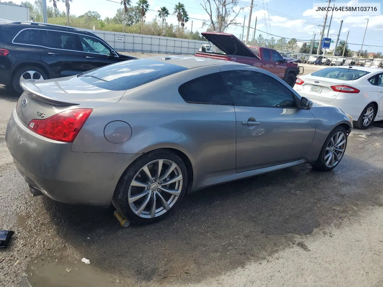 2008 Infiniti G37 Base VIN: JNKCV64E58M103716 Lot: 79092974