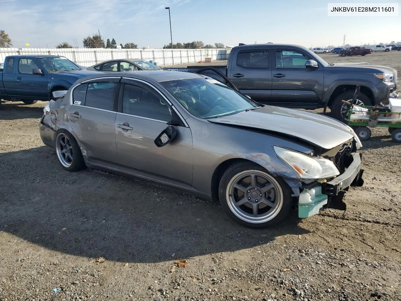 2008 Infiniti G35 VIN: JNKBV61E28M211601 Lot: 80707854