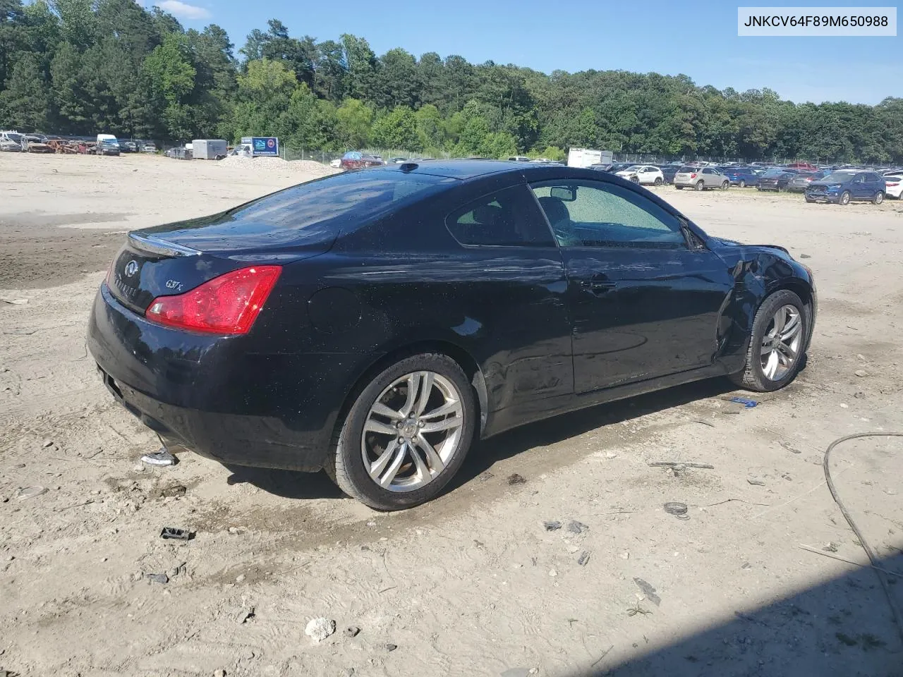 2009 Infiniti G37 VIN: JNKCV64F89M650988 Lot: 60304594