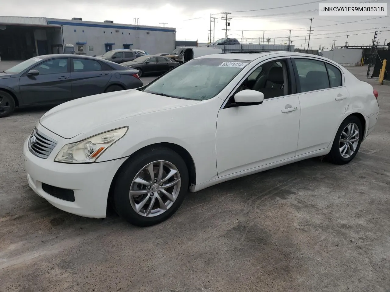 JNKCV61E99M305318 2009 Infiniti G37 Base