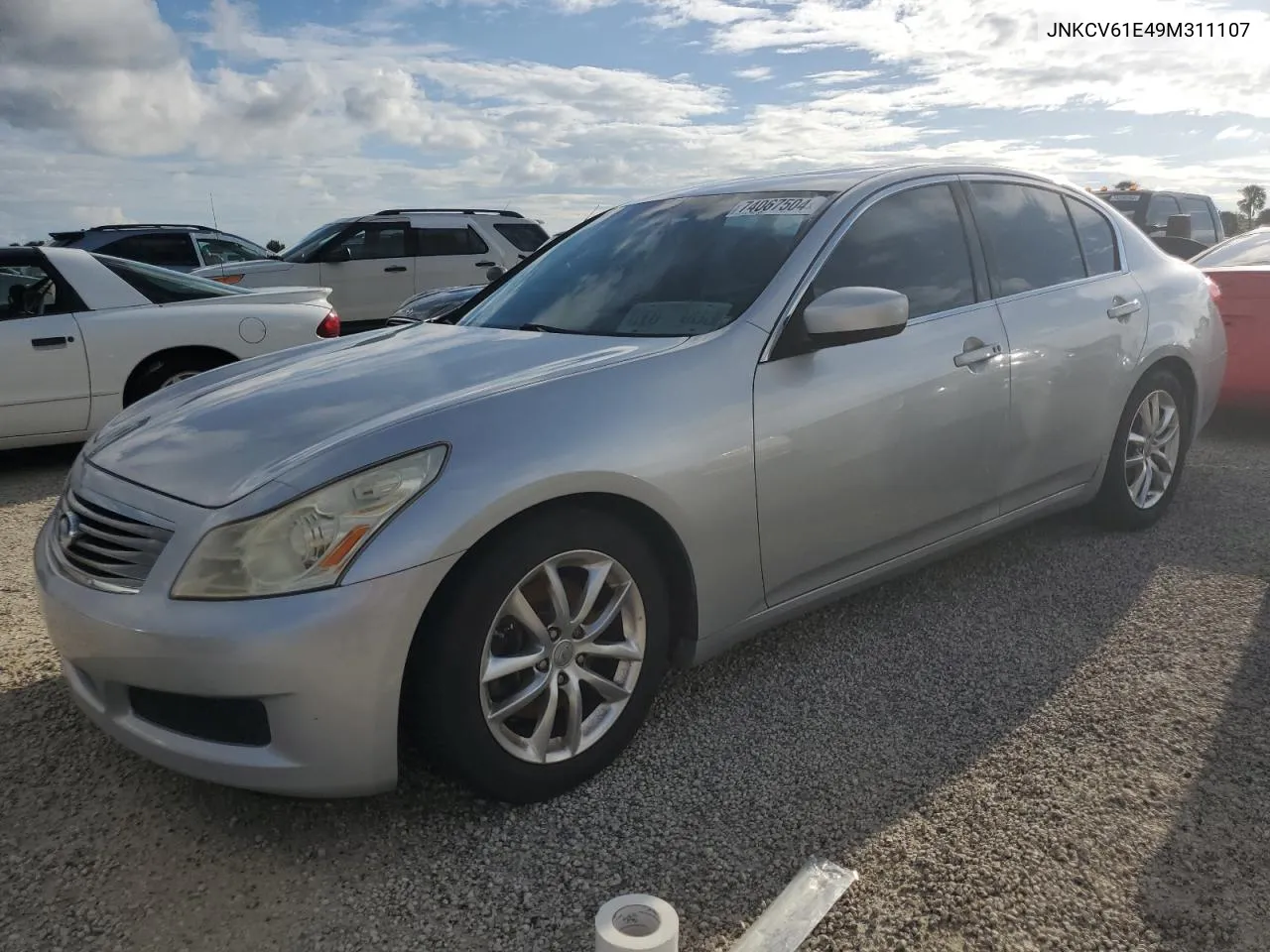 2009 Infiniti G37 Base VIN: JNKCV61E49M311107 Lot: 74067504