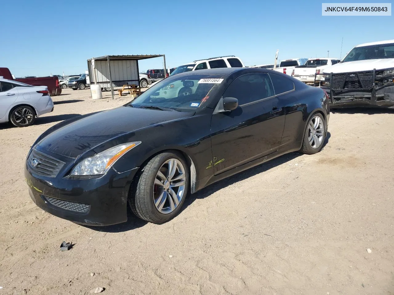 2009 Infiniti G37 VIN: JNKCV64F49M650843 Lot: 76881564