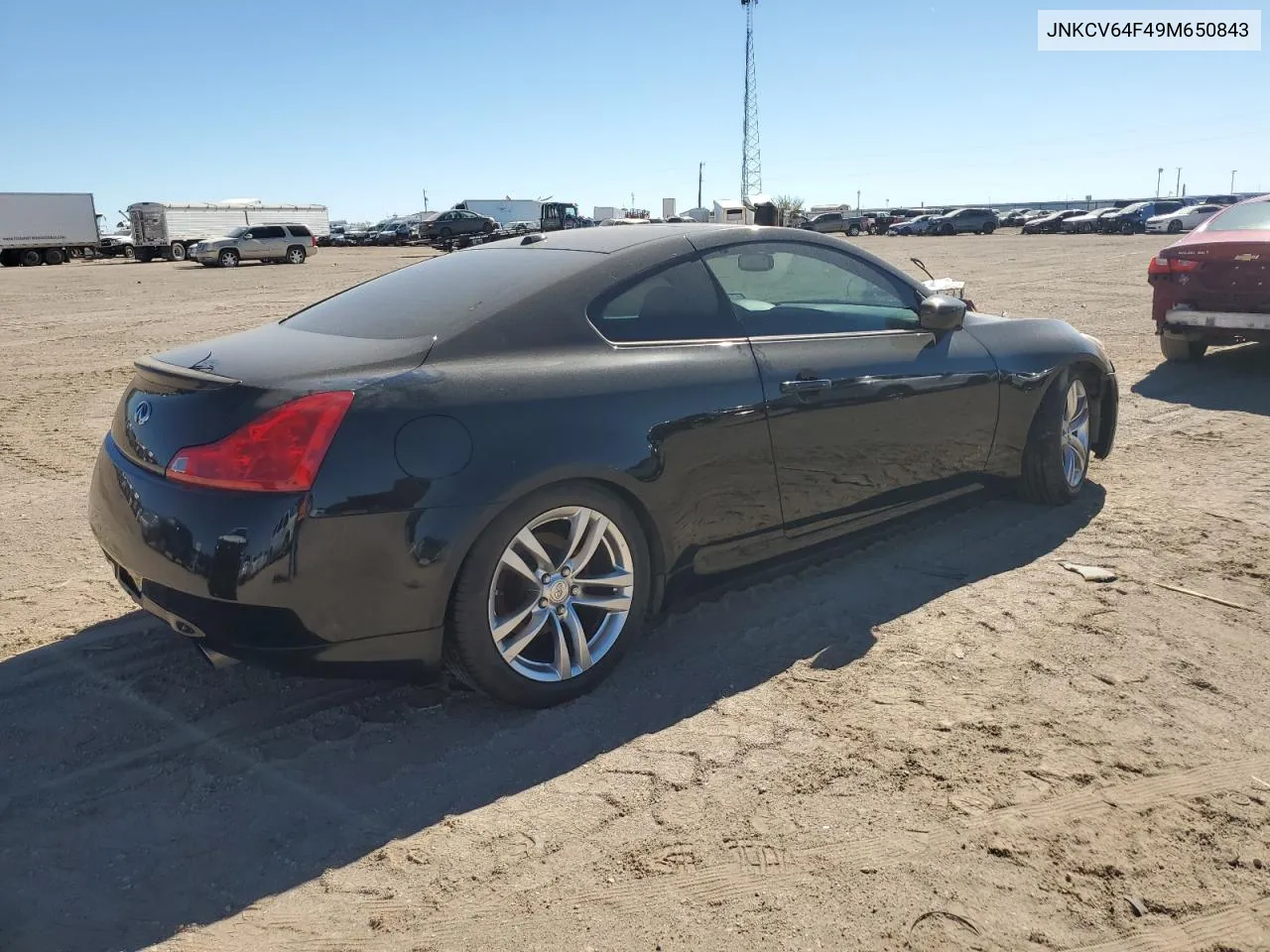 2009 Infiniti G37 VIN: JNKCV64F49M650843 Lot: 76881564