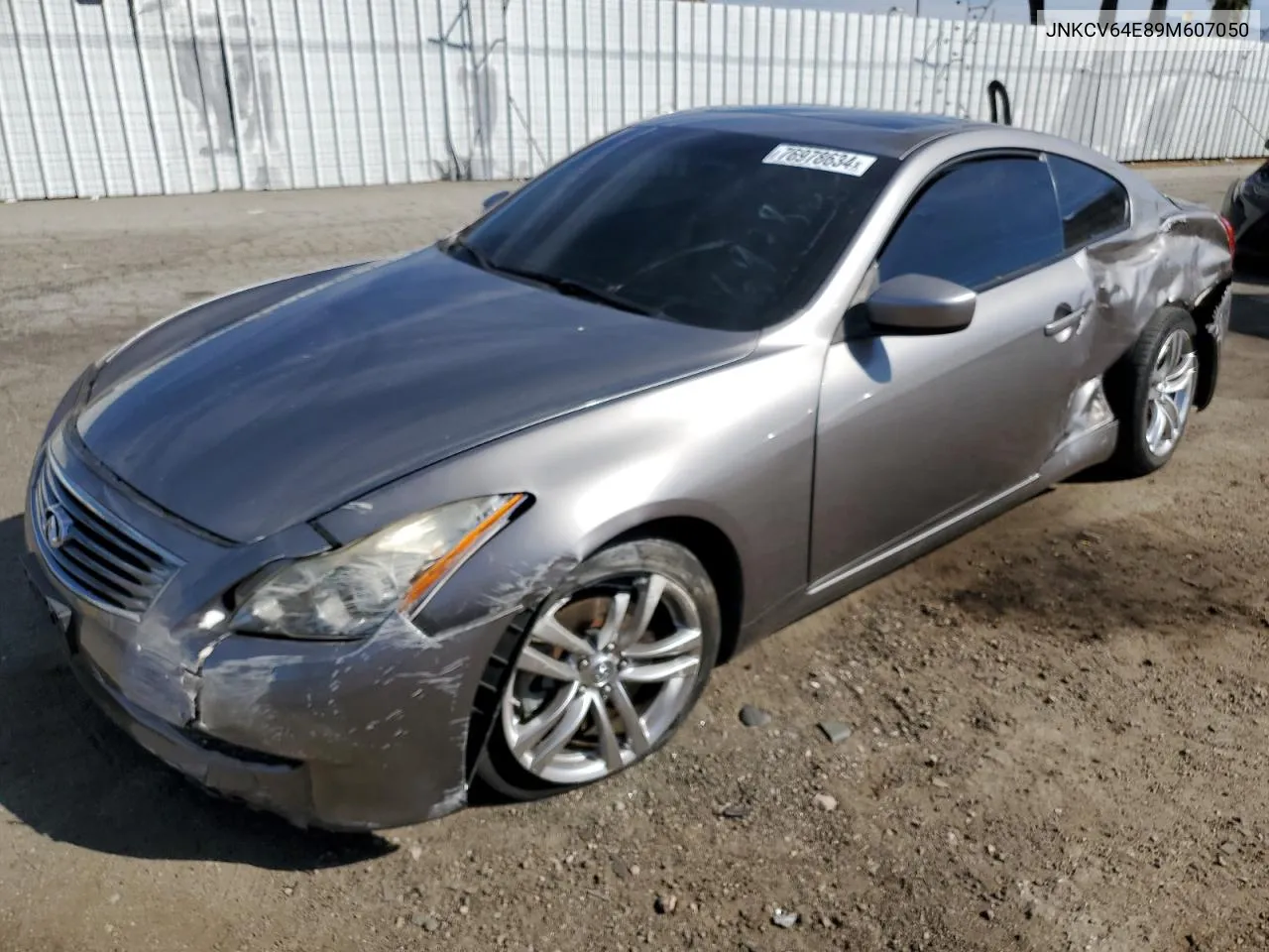 JNKCV64E89M607050 2009 Infiniti G37 Base