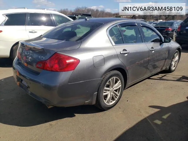 2010 Infiniti G37 VIN: JN1CV6AR3AM458109 Lot: 51949084