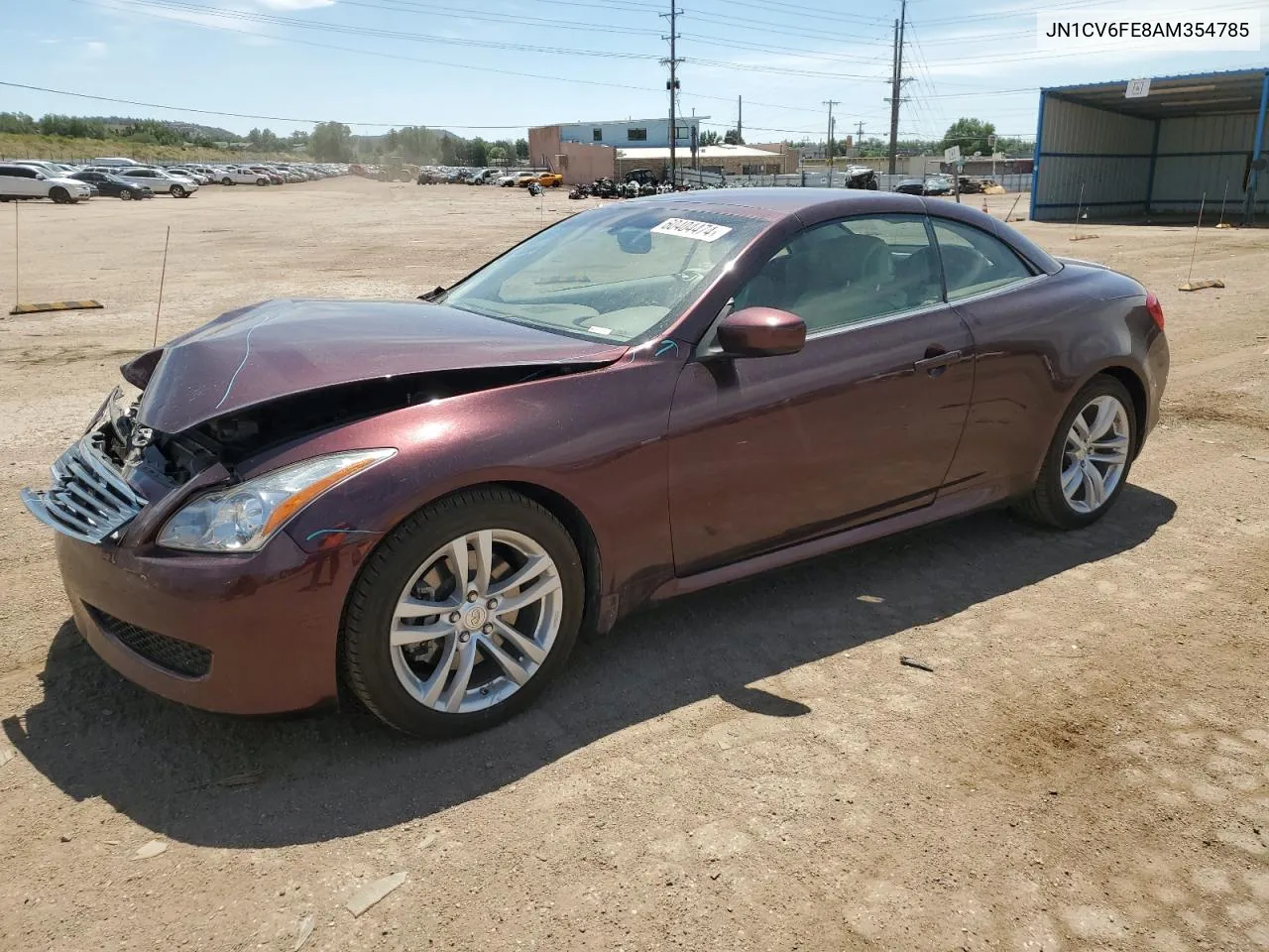 2010 Infiniti G37 Base VIN: JN1CV6FE8AM354785 Lot: 60404474