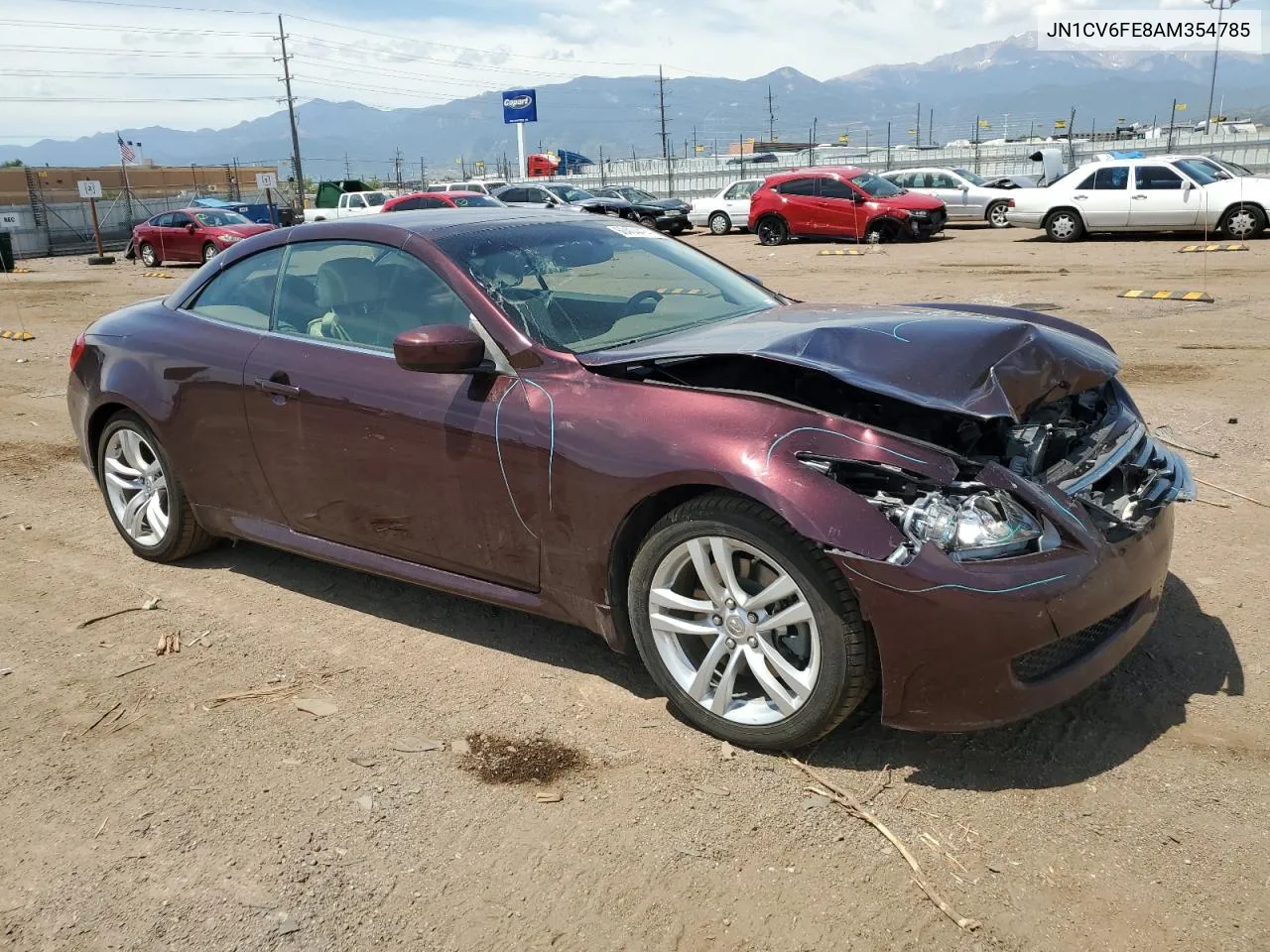 2010 Infiniti G37 Base VIN: JN1CV6FE8AM354785 Lot: 60404474