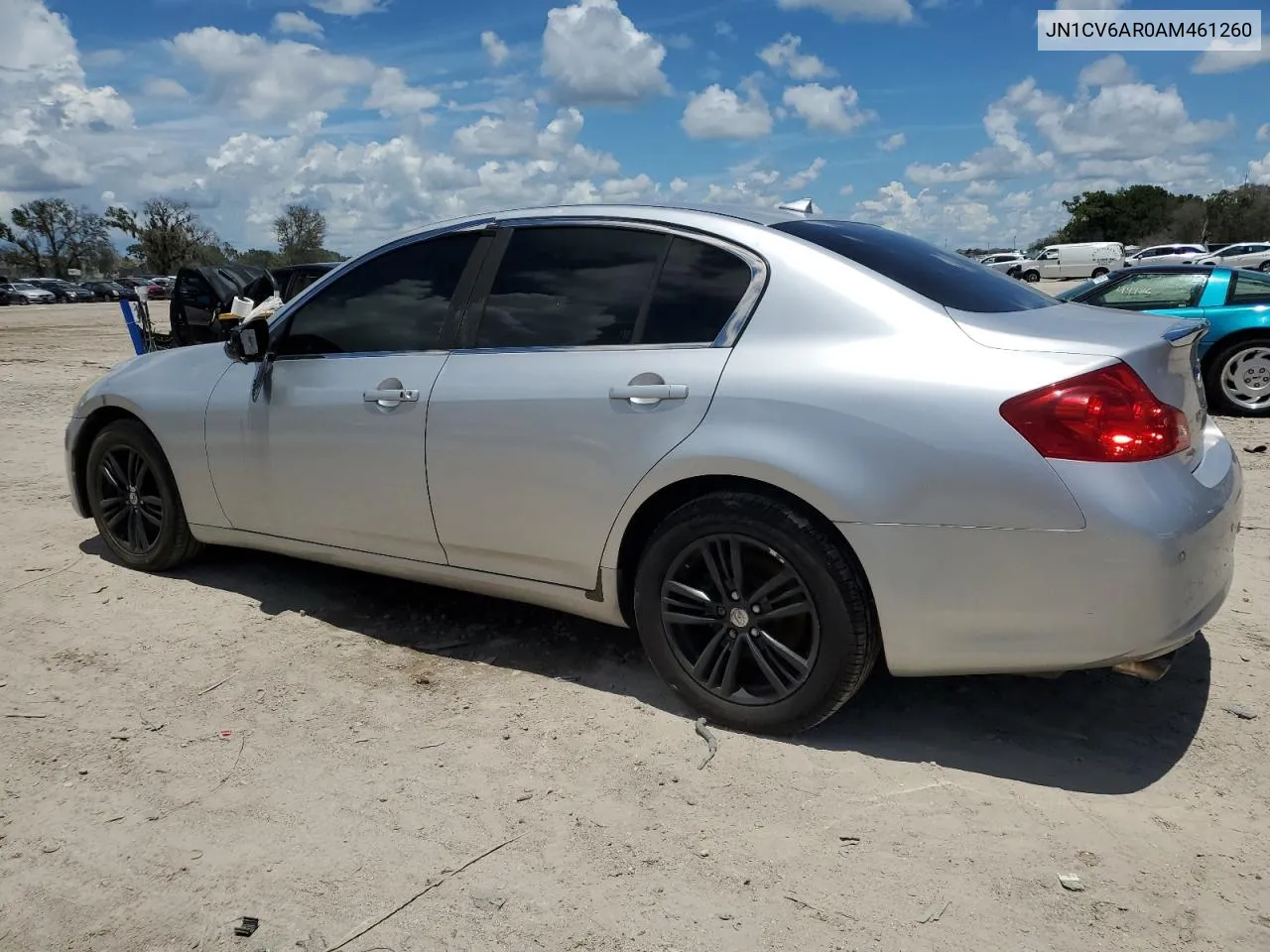 2010 Infiniti G37 VIN: JN1CV6AR0AM461260 Lot: 61119864