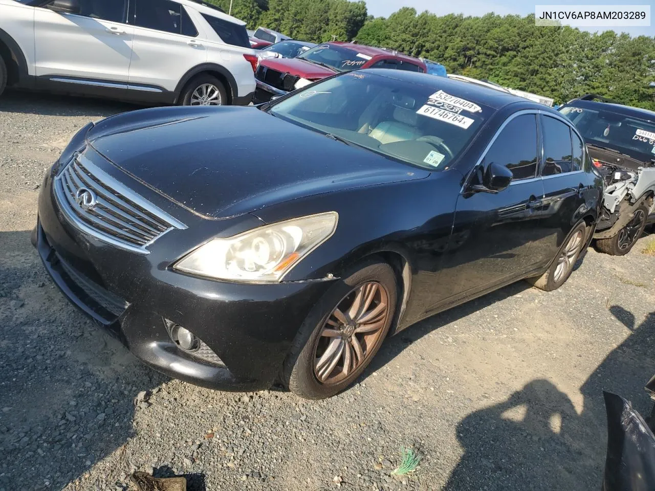 2010 Infiniti G37 Base VIN: JN1CV6AP8AM203289 Lot: 61746764