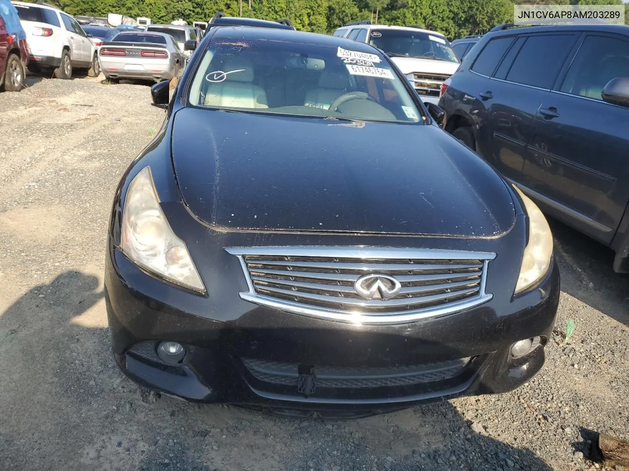 2010 Infiniti G37 Base VIN: JN1CV6AP8AM203289 Lot: 61746764