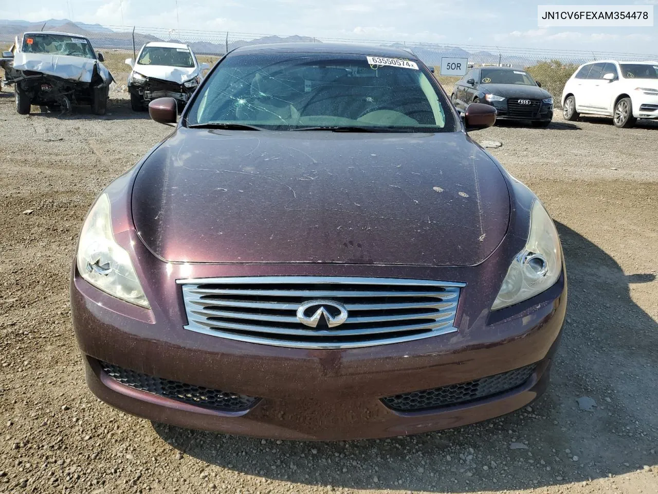 2010 Infiniti G37 Base VIN: JN1CV6FEXAM354478 Lot: 63550574