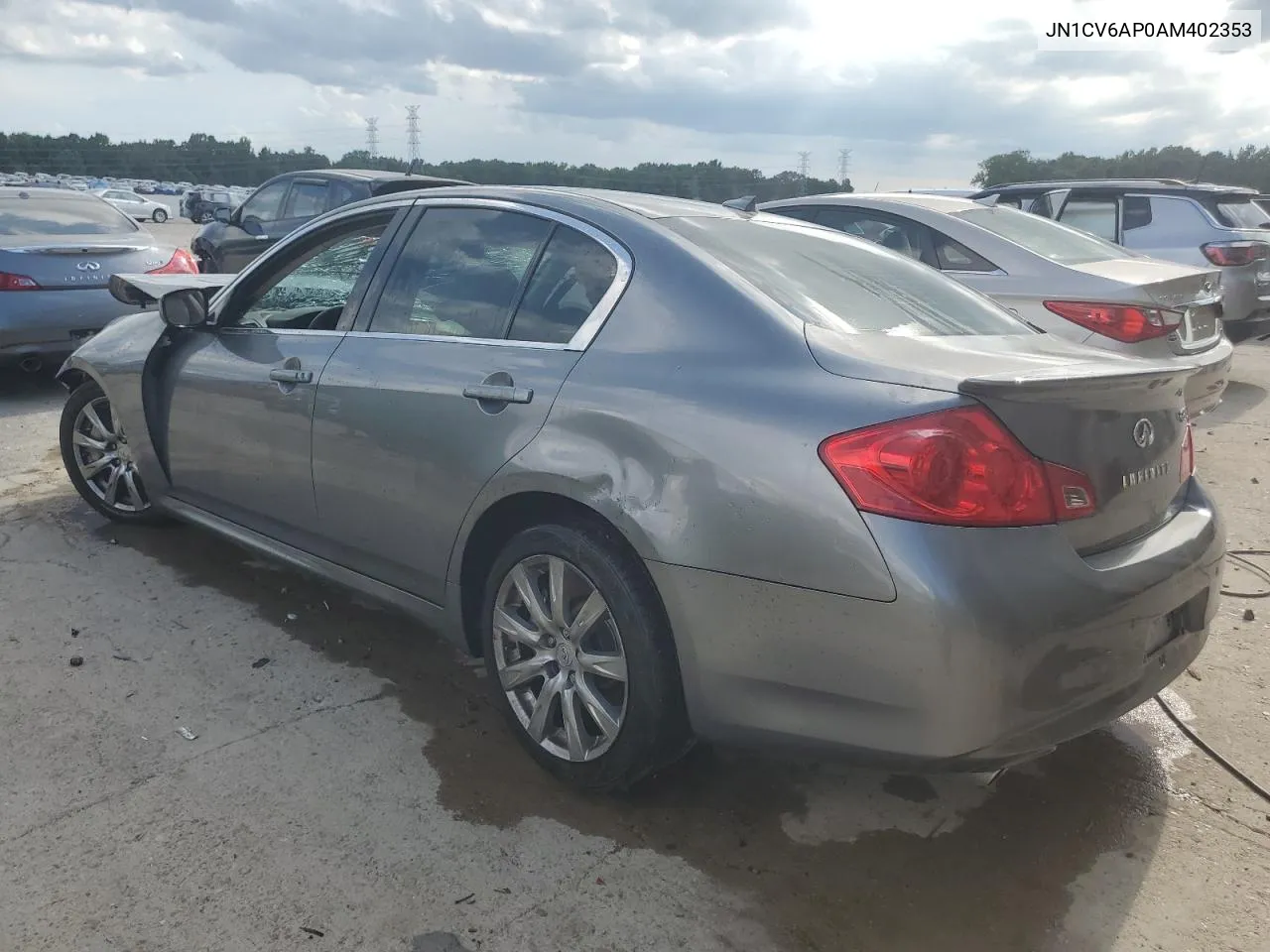 2010 Infiniti G37 Base VIN: JN1CV6AP0AM402353 Lot: 63609123