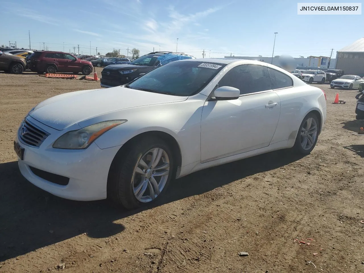 2010 Infiniti G37 VIN: JN1CV6EL0AM150837 Lot: 64198734