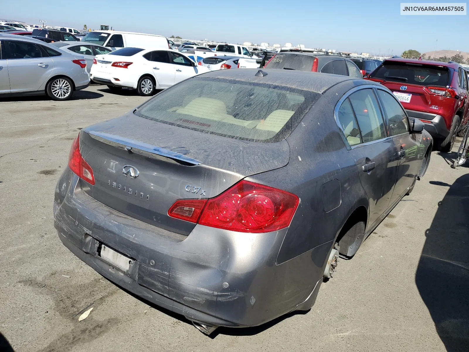 2010 Infiniti G37 VIN: JN1CV6AR6AM457505 Lot: 66511154