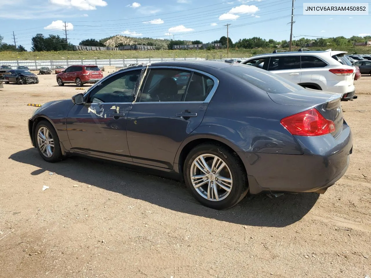 2010 Infiniti G37 VIN: JN1CV6AR3AM450852 Lot: 70862464