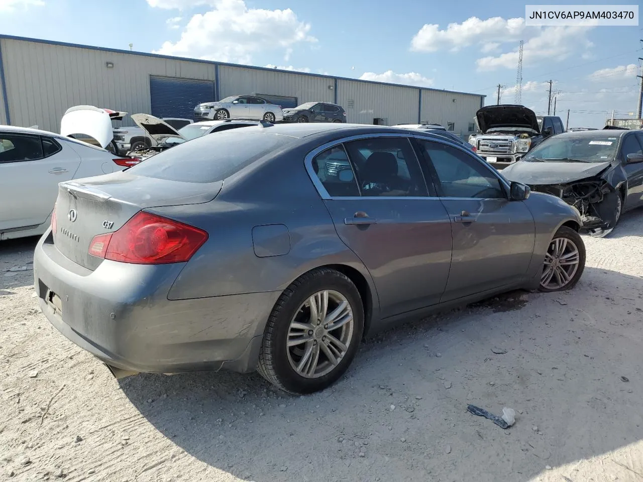 2010 Infiniti G37 Base VIN: JN1CV6AP9AM403470 Lot: 72254354