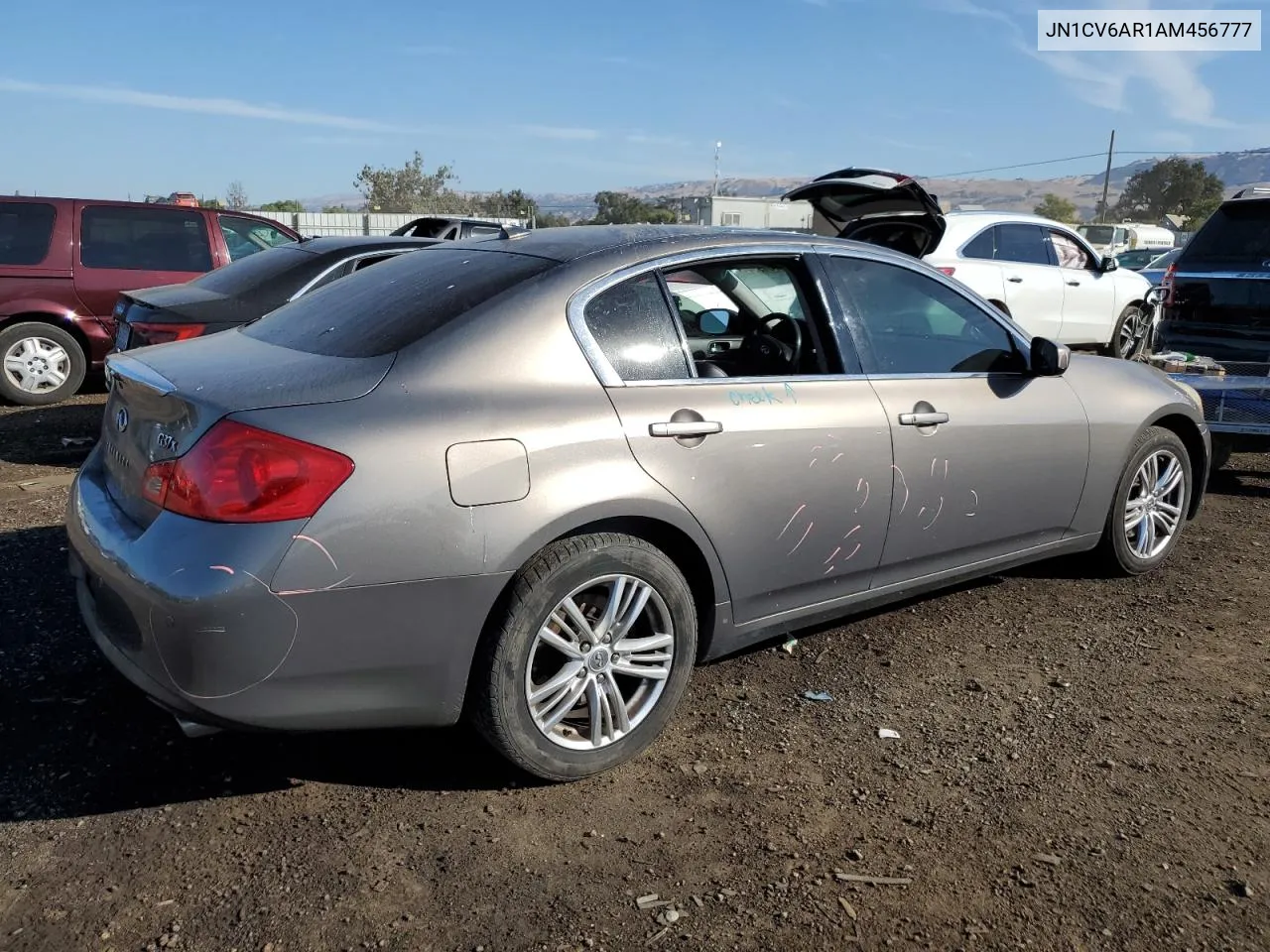 2010 Infiniti G37 VIN: JN1CV6AR1AM456777 Lot: 72731934