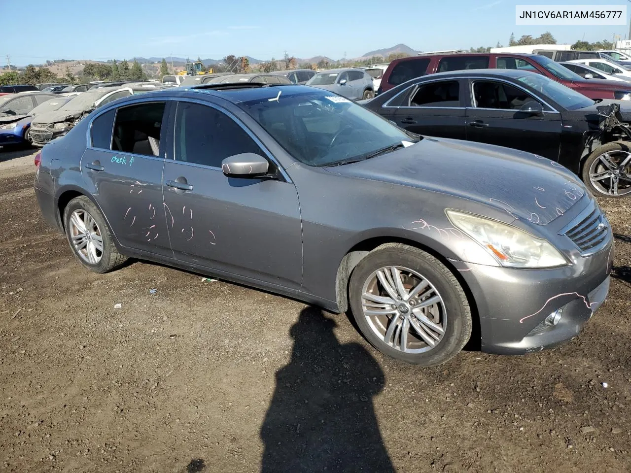 2010 Infiniti G37 VIN: JN1CV6AR1AM456777 Lot: 72731934