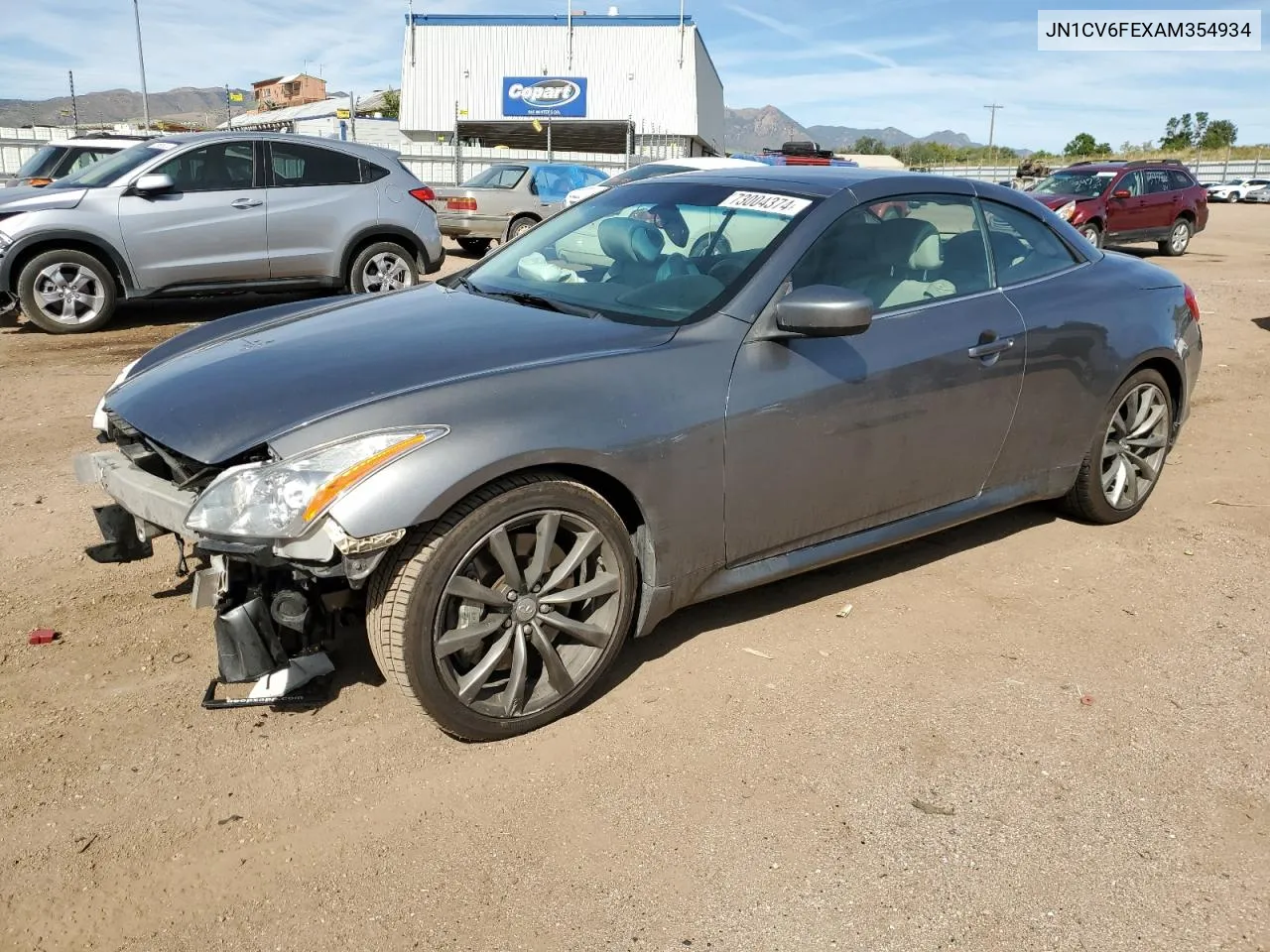 2010 Infiniti G37 Base VIN: JN1CV6FEXAM354934 Lot: 73004374