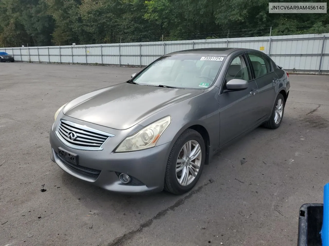 2010 Infiniti G37 VIN: JN1CV6AR9AM456140 Lot: 73351724