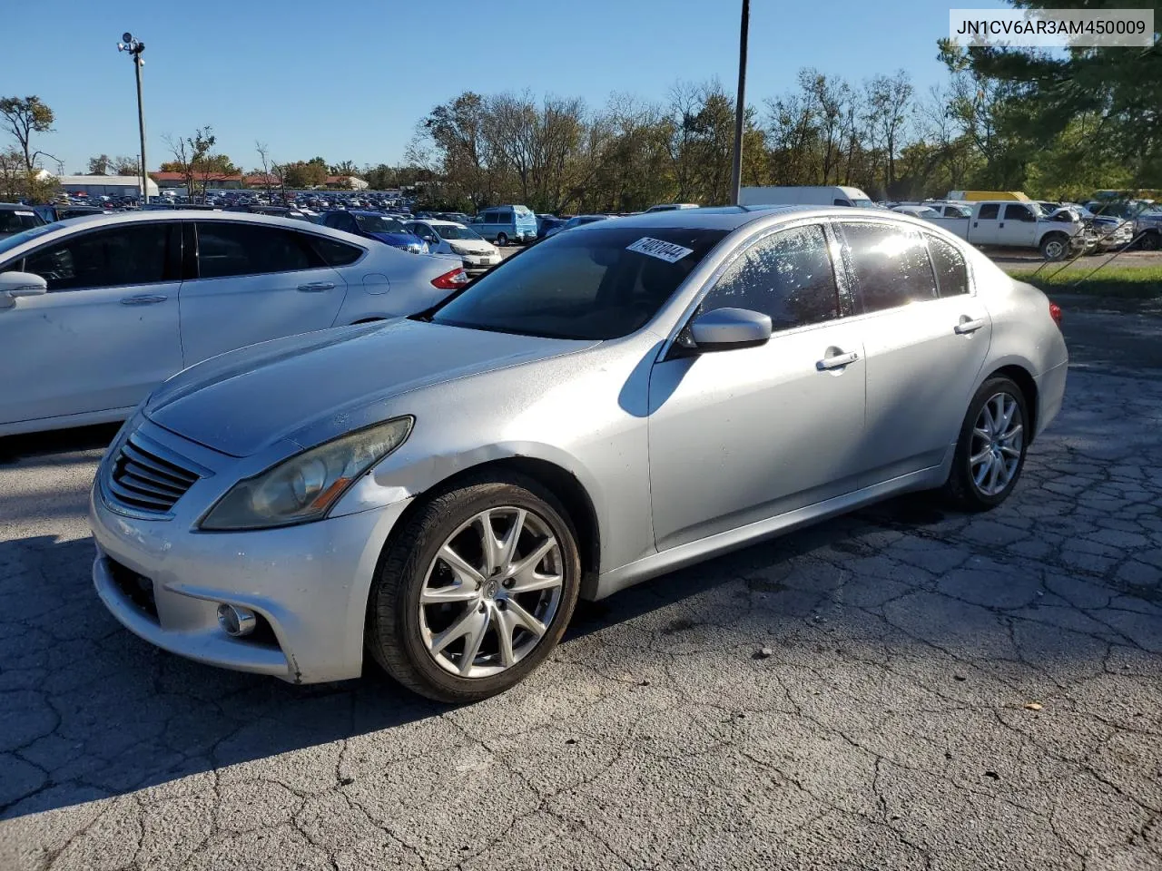 2010 Infiniti G37 VIN: JN1CV6AR3AM450009 Lot: 74031044